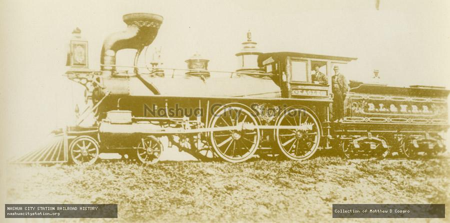 Postcard: Boston, Lowell & Nashua Railroad "Eagle"